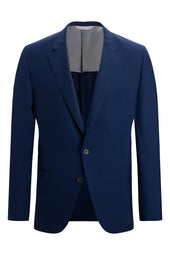 Royal Blue Super 150s Poplin Blazer