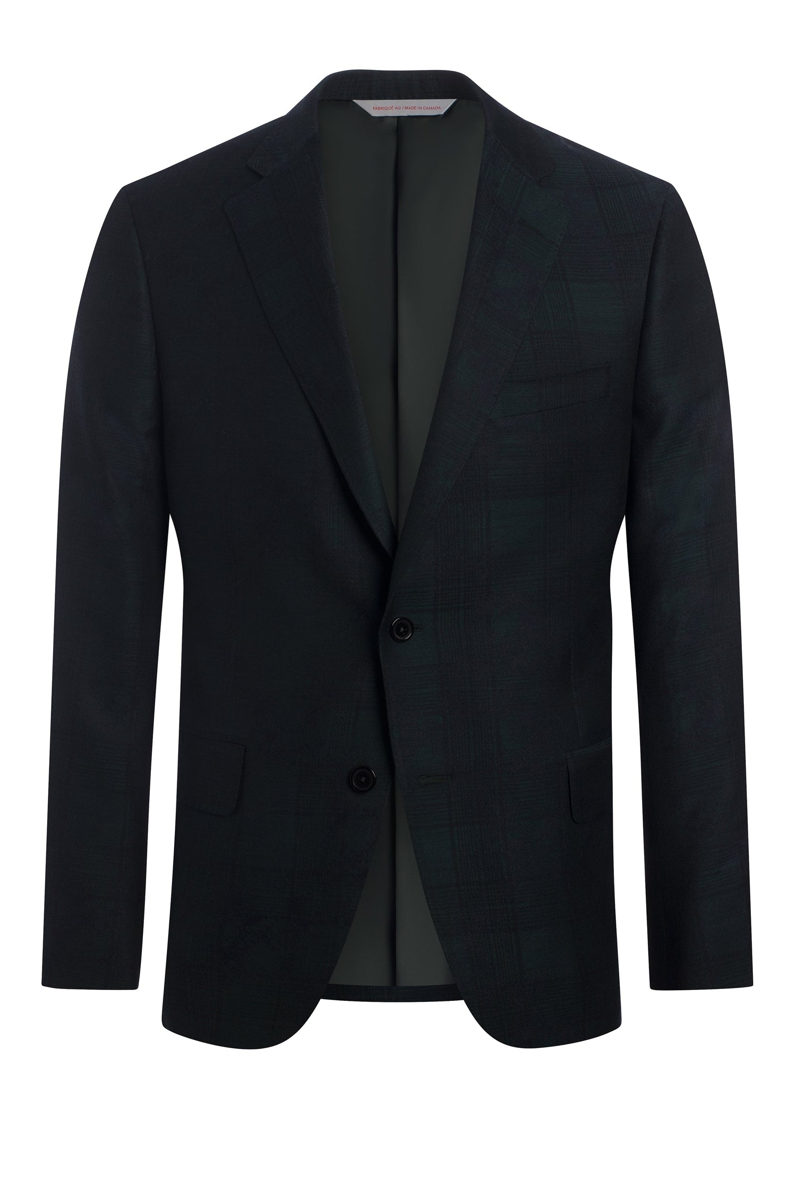 Green Wool And Silk Plaid Jacket