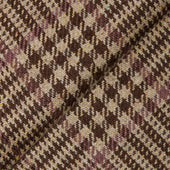 Brown Silk Plaid Jacket