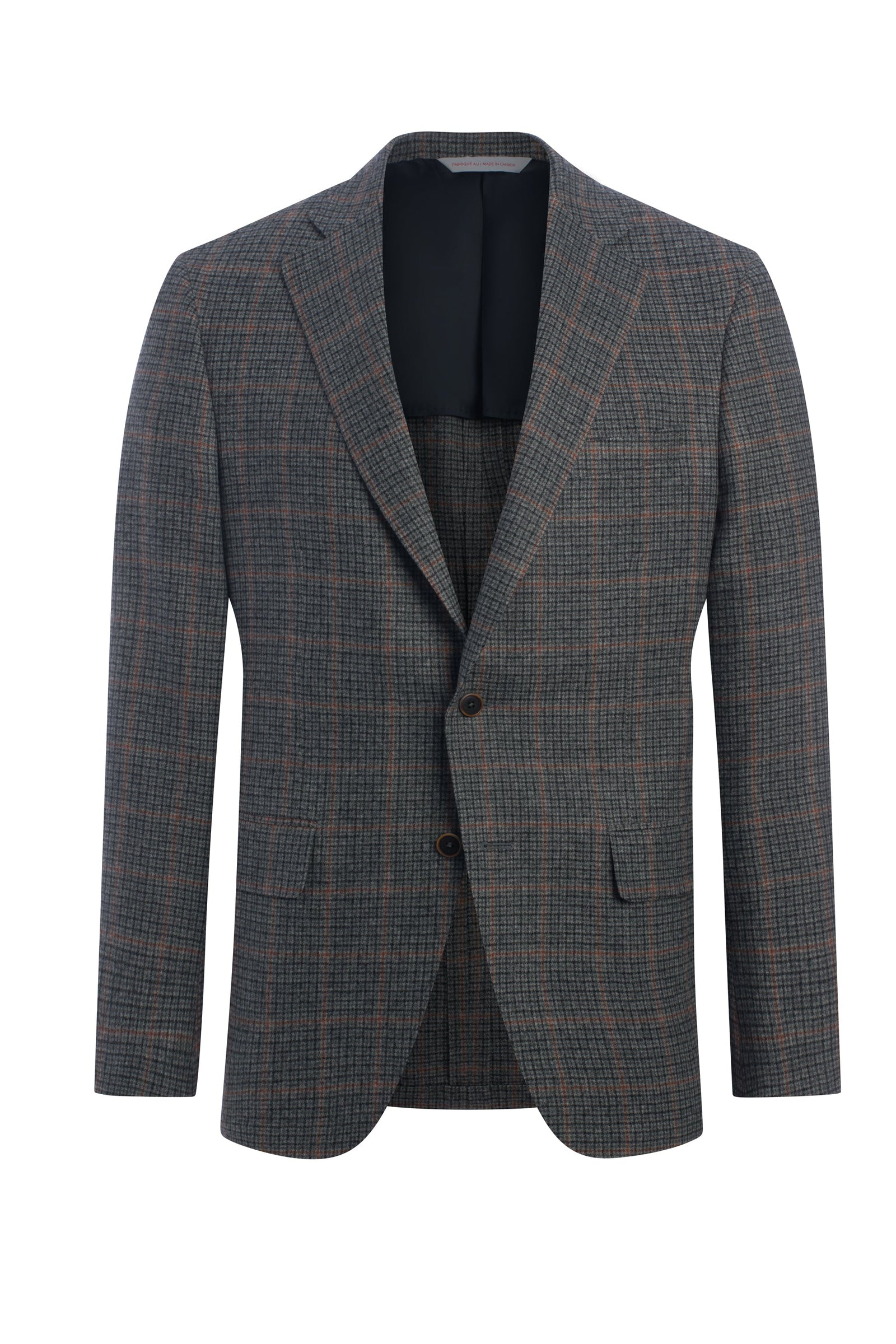 Grey Cashmere Blend Houndstooth Jacket