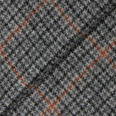 Grey Cashmere Blend Houndstooth Jacket