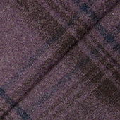 Purple Cashmere-Blend Plaid Jacket – Soft Flannel Finish