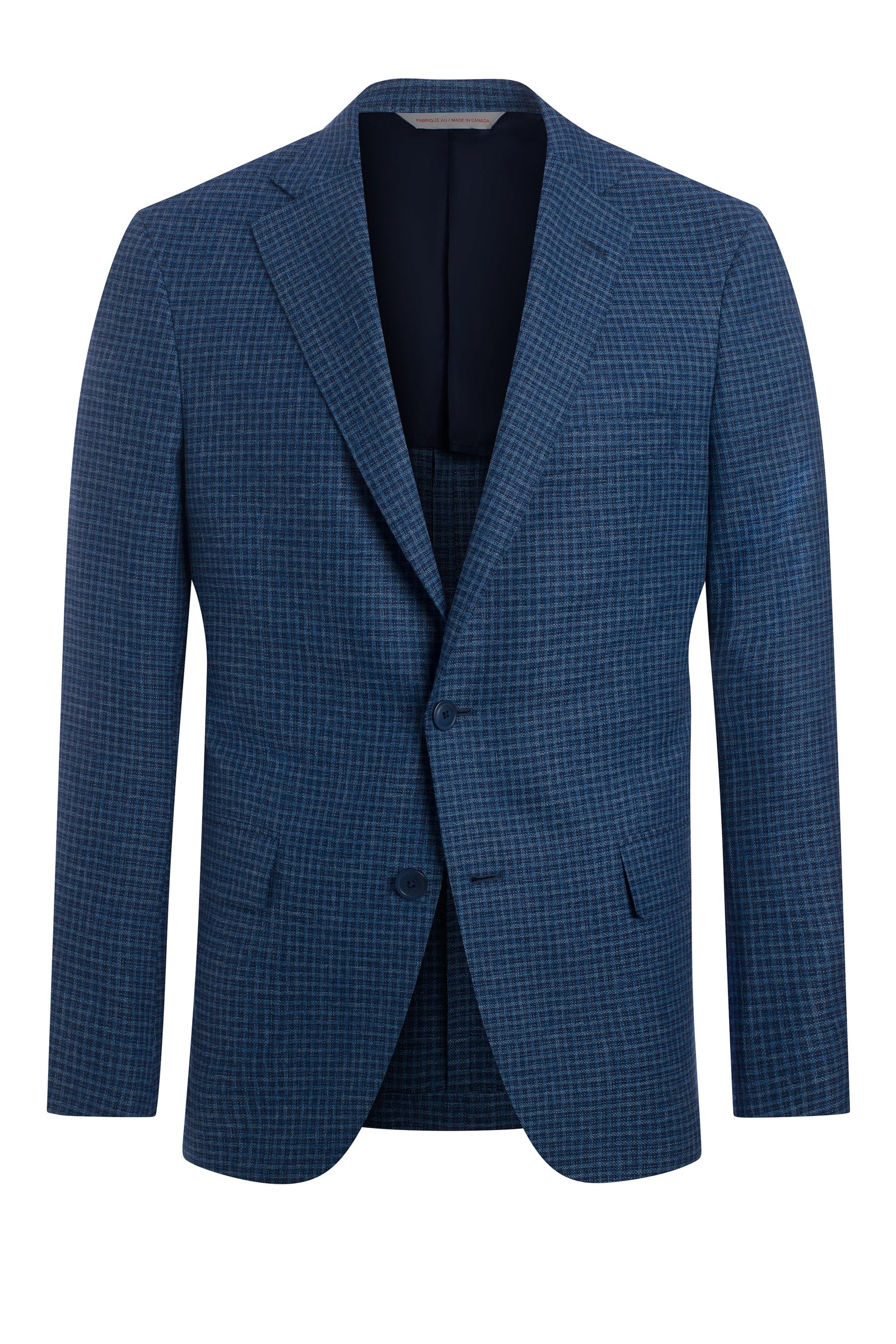 Cotton Blend Check Jacket