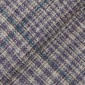 Purple Silk Blend Windowpane Jacket