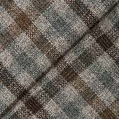 Green Silk Blend Check Jacket