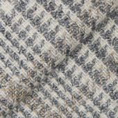 Grey Wool, Silk and Cashmere Plaid Jacket