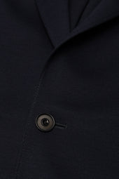 Navy 120's Solid Jersey Jacket
