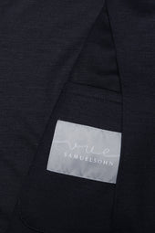 Navy 120's Solid Jersey Jacket