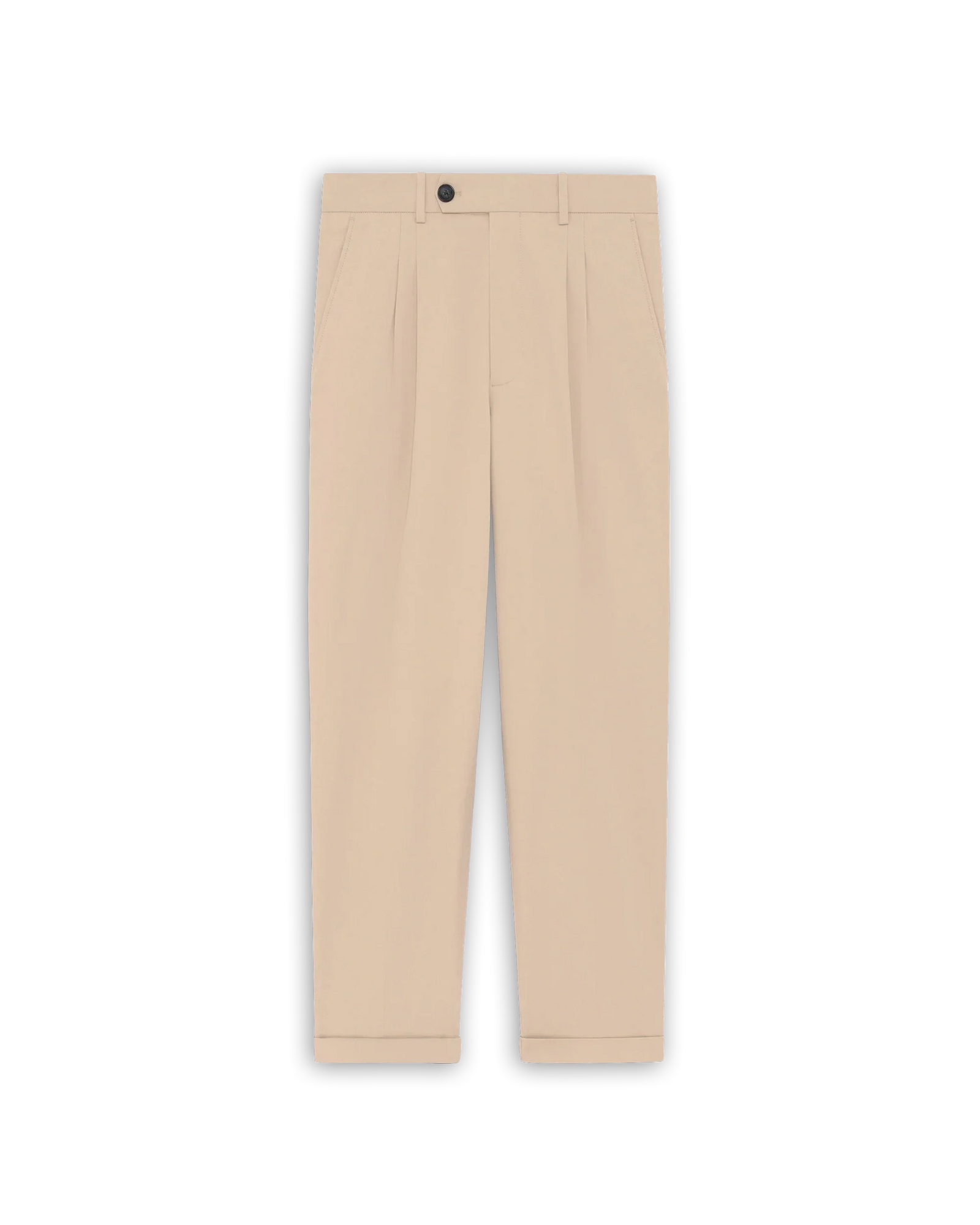 Pantalon Cropped Plis Coton