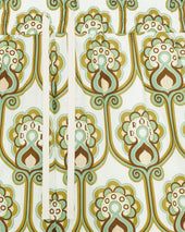Short Tapisserie Florale Lin