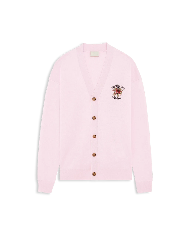 Cardigan Slogan Rose