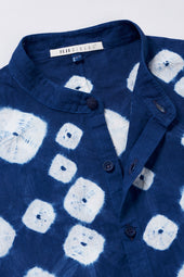 Shibori Kimono Sleeve Shirt