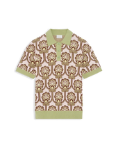 Polo Maille Tapisserie Florale