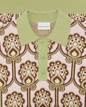 Polo Maille Tapisserie Florale