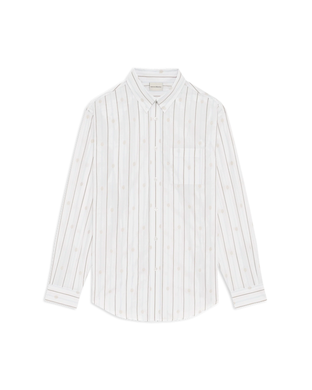 Chemise Rayée Monogramme