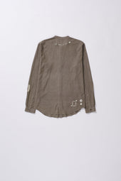 Band Collar Shibori Shirt
