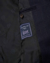 Single Breasted Chalk Stripe Wool Jacket
