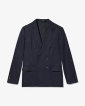 Hopsack Double-Breasted Blazer