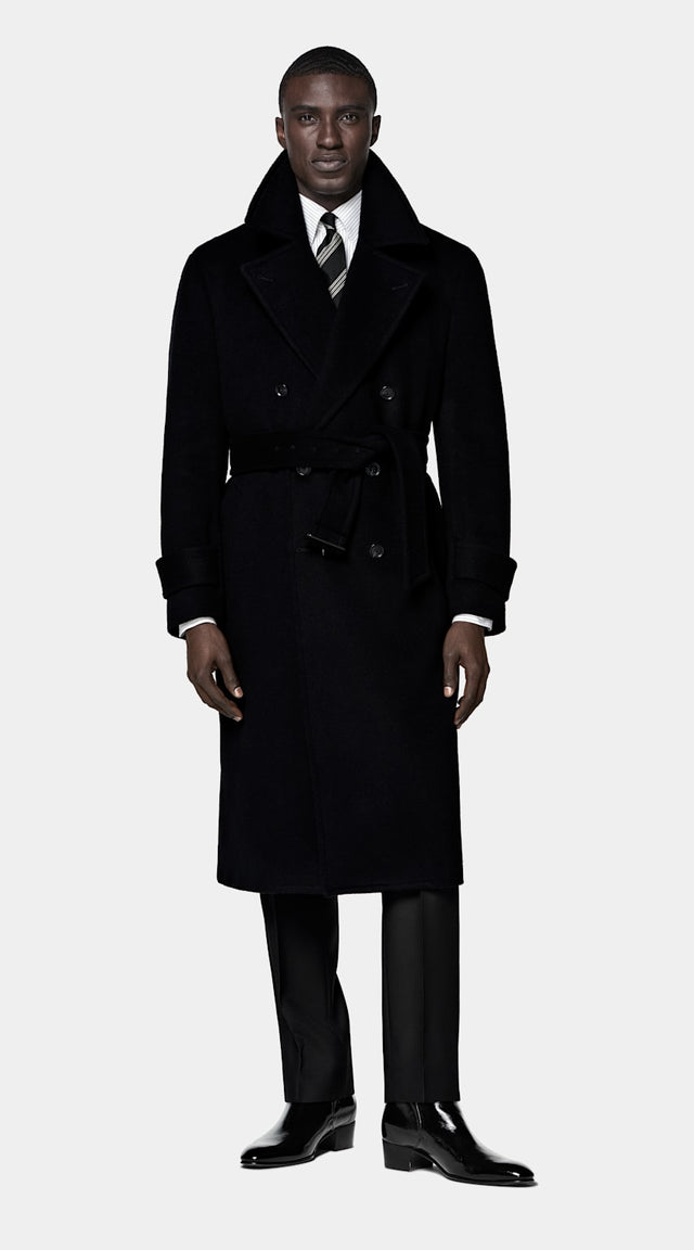 Black Belted Overcoat