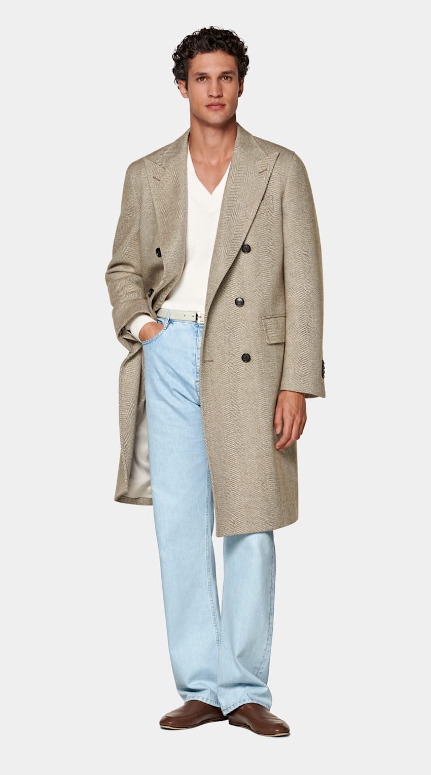 Herringbone Overcoat