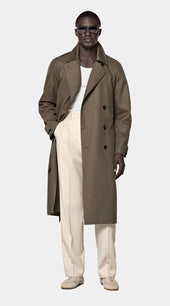 Mid Green Trench Coat
