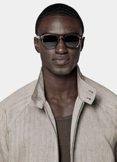 Herringbone Raglan Bomber Jacket