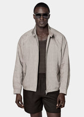 Herringbone Raglan Bomber Jacket