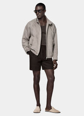 Herringbone Raglan Bomber Jacket