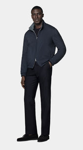 Navy Reversible Bomber Jacket