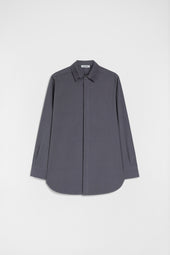 Cotton Shirt With Multi Layered Collar