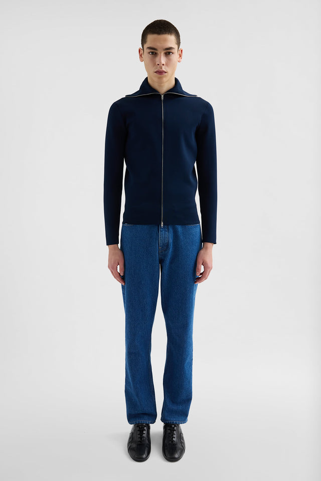 Technical Zip Up Cardigan