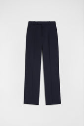 Pantaloni In Popeline Di Lana