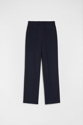 Pantaloni In Popeline Di Lana