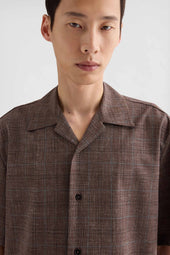 Camicia In Misto Lana Fiammato