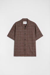 Camicia In Misto Lana Fiammato