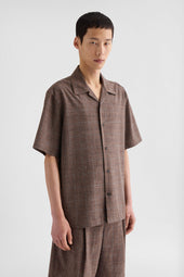 Camicia In Misto Lana Fiammato