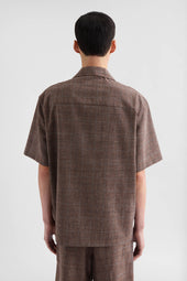Camicia In Misto Lana Fiammato