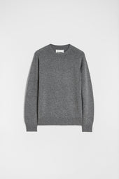 Maglione Girocollo In Misto Cashmere