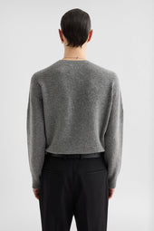 Maglione Girocollo In Misto Cashmere
