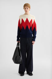 Cotton Pointelle Sweater