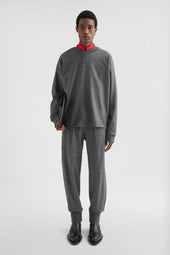 Pantaloni da ginnastica in lana melton