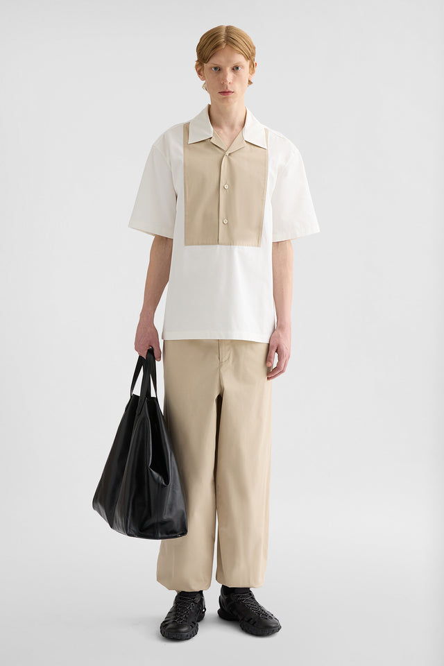 Pantaloni In Popeline Di Misto Cotone