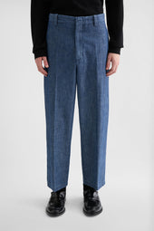 Pantaloni Affusolati In Cotone