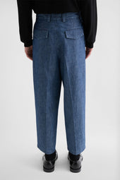 Pantaloni Affusolati In Cotone