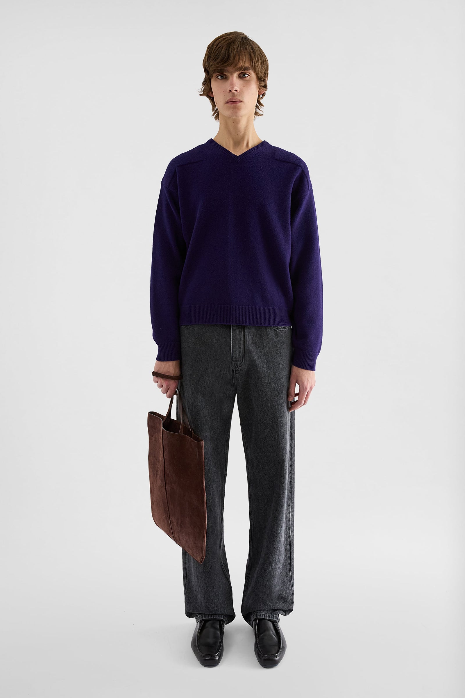 Pantaloni In Denim Leggero Loose
