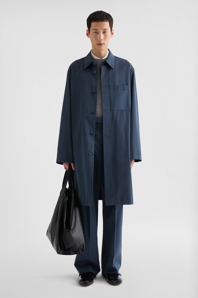 Cappotto in popeline di misto cotone
