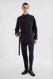 Camicia in gabardine di lana leggera