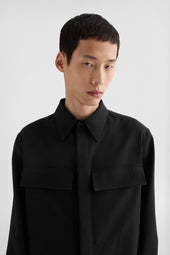 Lightweight Wool Gabardine Shirt