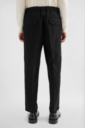 Lightweight Wool Gabardine Tapered Trousers
