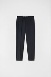 Pantaloni affusolati in gabardine di lana leggera